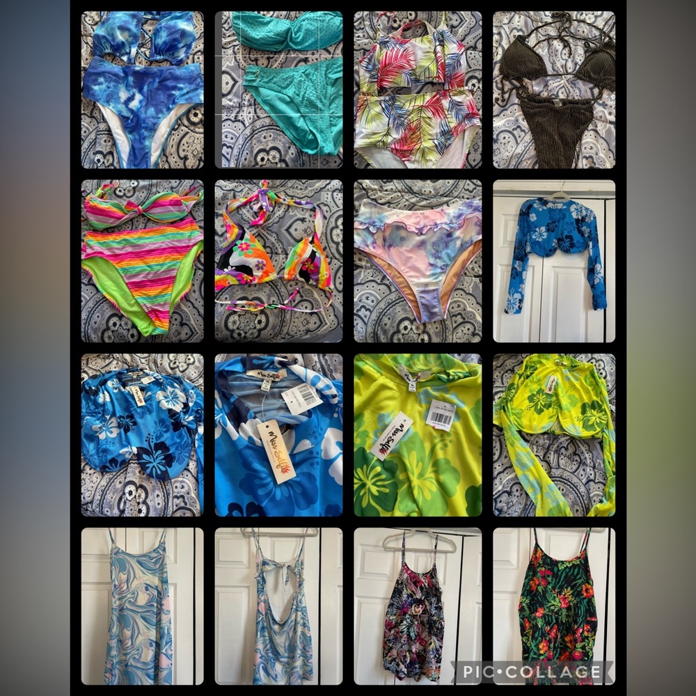 SOLD-Lot of bikini size large, and extra large.